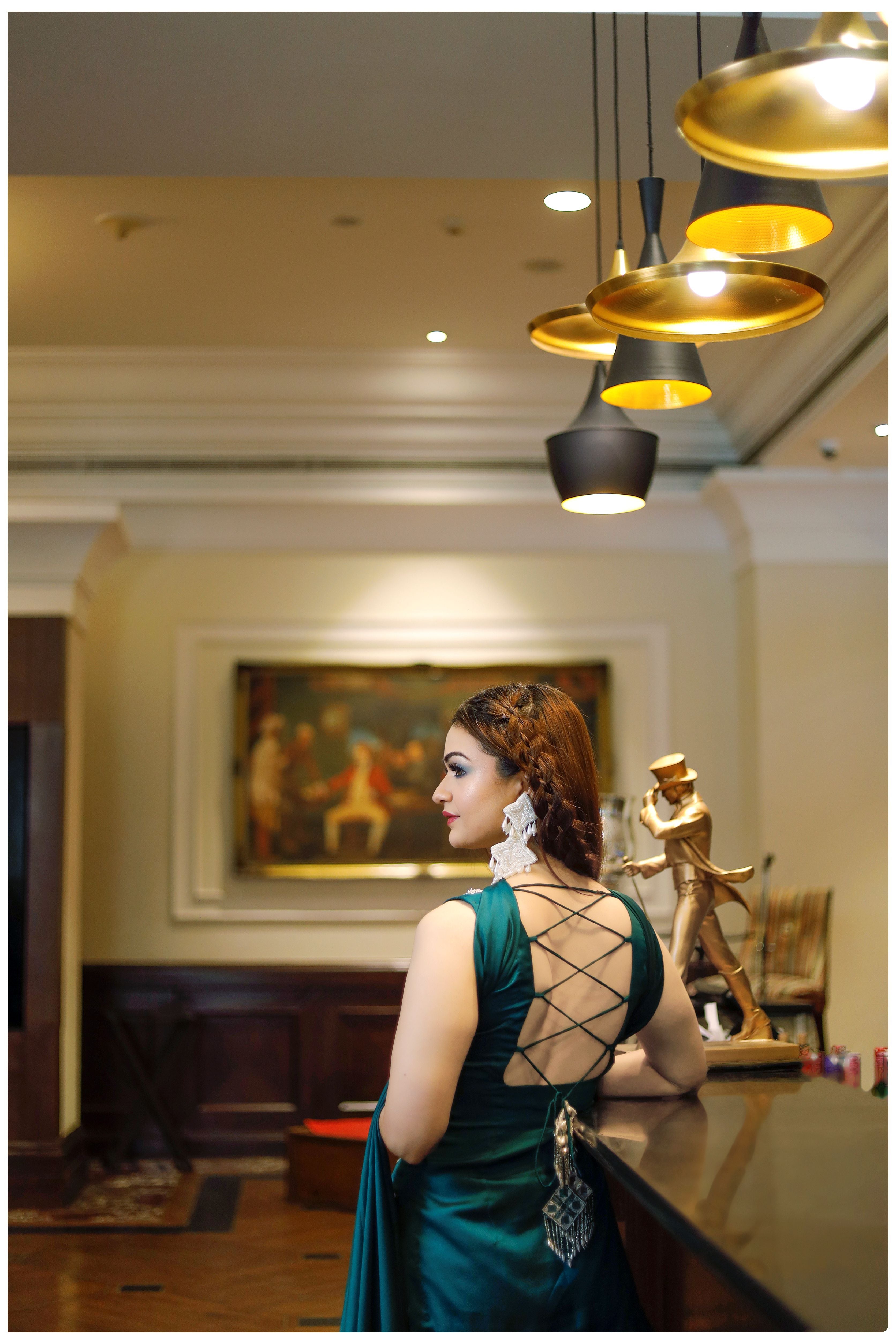 Bottle Green Sharara Suit