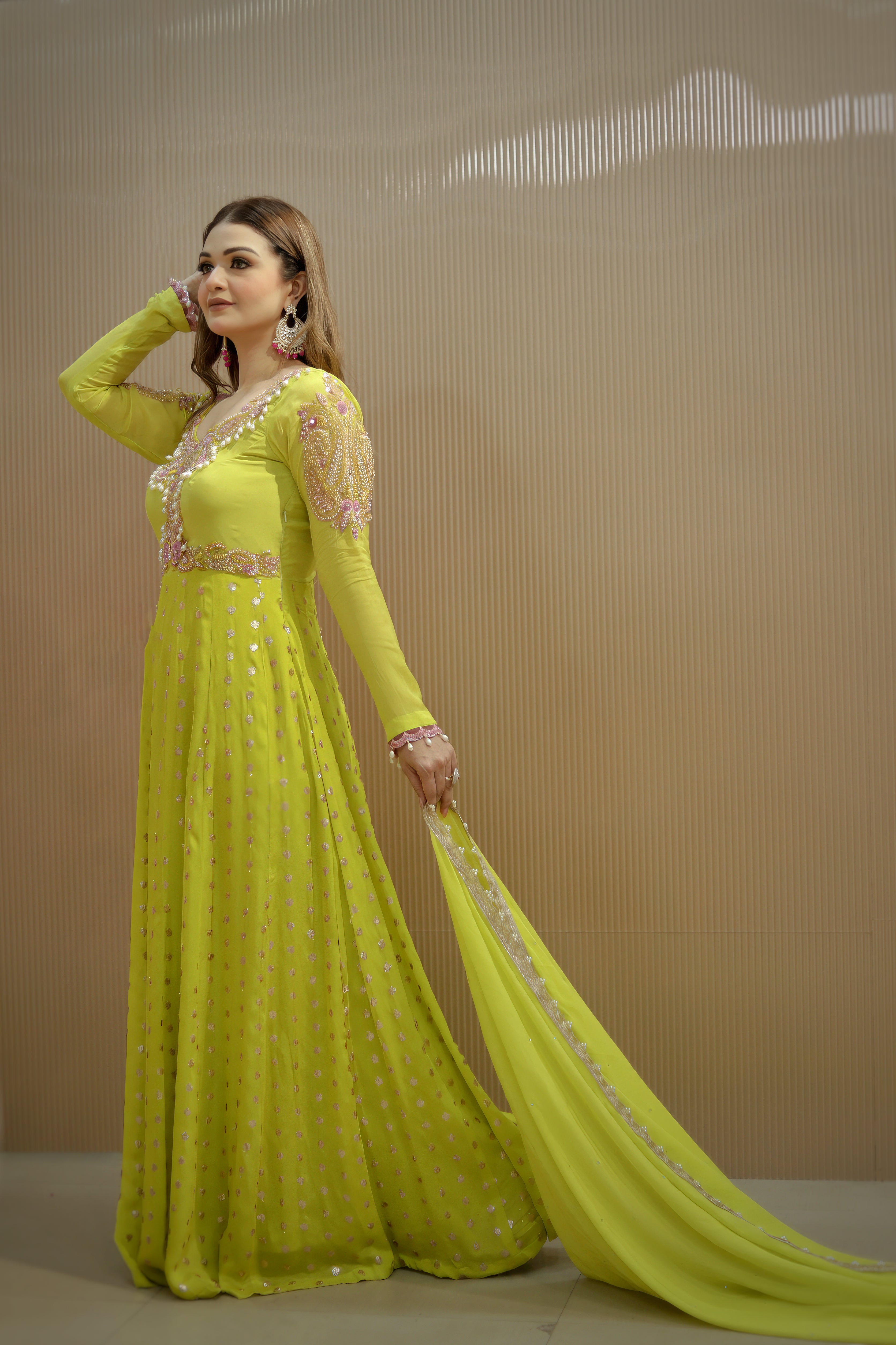 Yellow Anarkali Suit