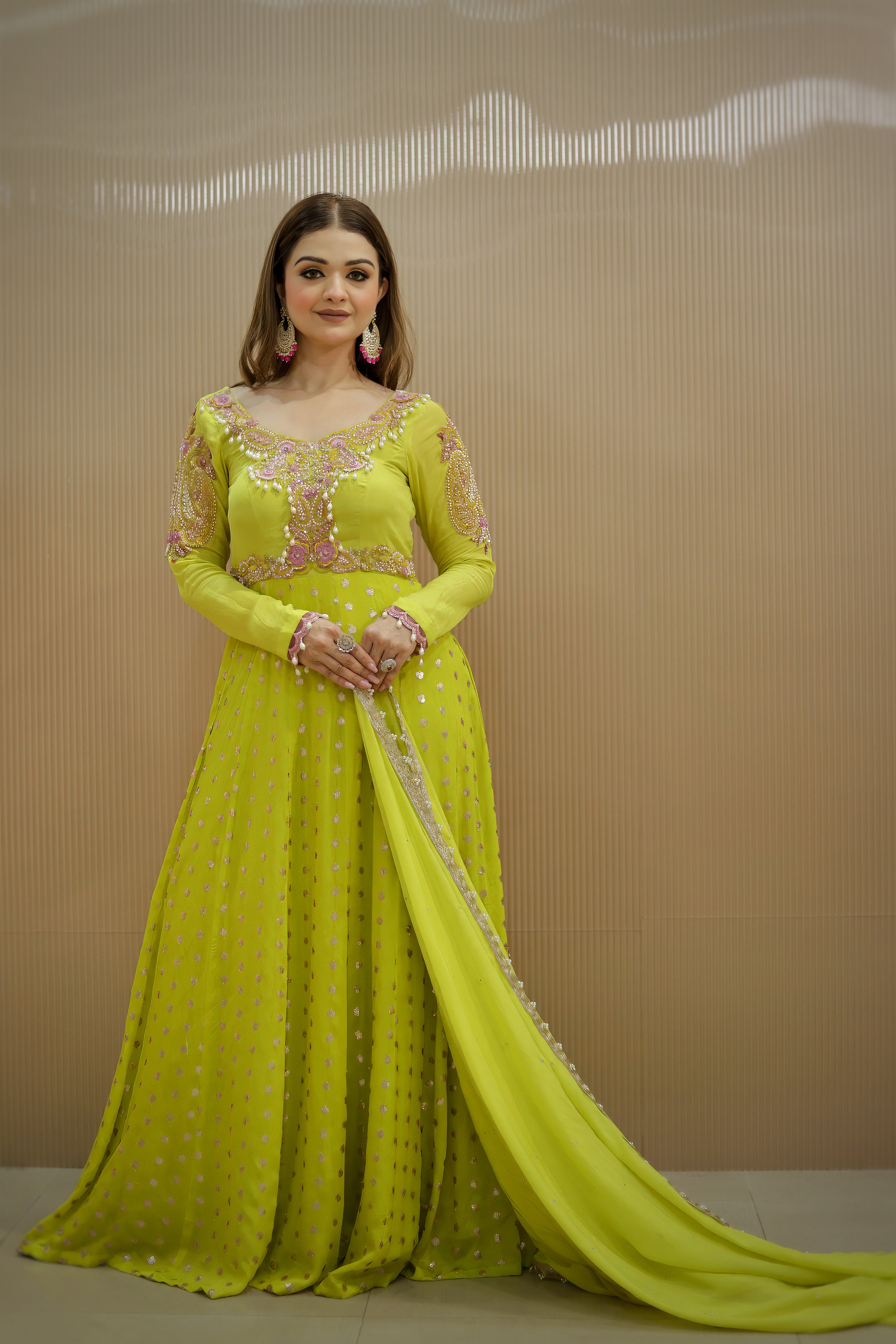 Yellow Anarkali Suit