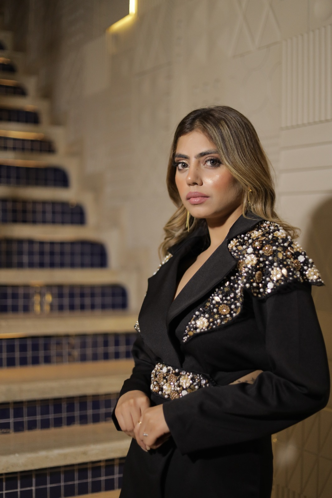 Midnight Luxe Blazer Dress